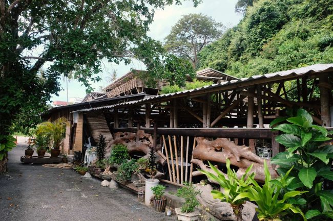 Unique archtitecture from bamboo and wood