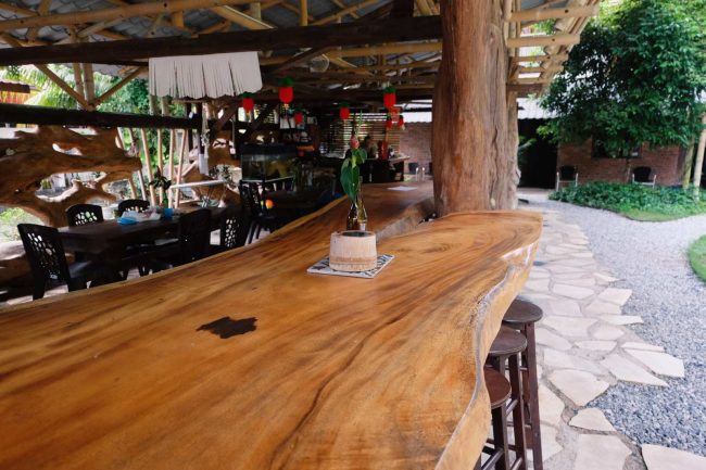 huge timber planks with natural edge